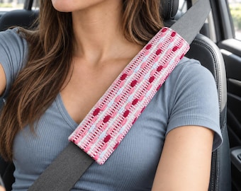 Handmade Seat Belt Cover, Padded Seatbelt Cushion, Shoulder Strap Pad, Car Seat Belt Cover, Car Accessories, New Driver Gift