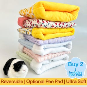 Cuddle Sack for Guinea Pig, Hedgehog, Ferret | Soft Fleece Sleep Sack with Potty Pad | Personalized & Machine Washable Pet Bed