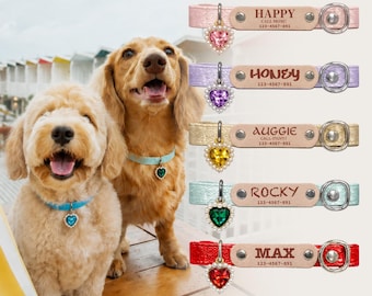 Personalized Dog Collar, Custom Dog Collar with Name & Phone Number, Engraved Pet Collar, Adjustable Dog Collar, Dog Accessories