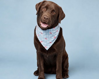 Custom Dog Bandana & Scrunchie Set – Personalized Girl Dog Scarf