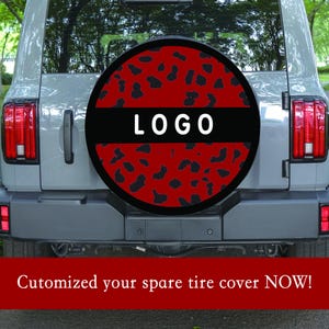Custom Spare Tire Cover with Monogram | Fits All Sizes | Backup Camera Hole | For Jeep, Bronco, RV, SUV