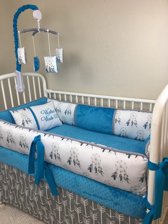 dream catcher baby boy bedding