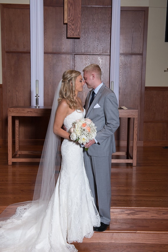 Cathedral Veil SIMPLE Plain Bridal Wedding Veil White, Ivory, Diamond  White Abusymother Veil for Wedding 