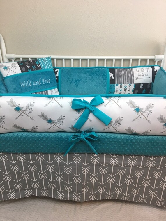 boho crib bedding boy