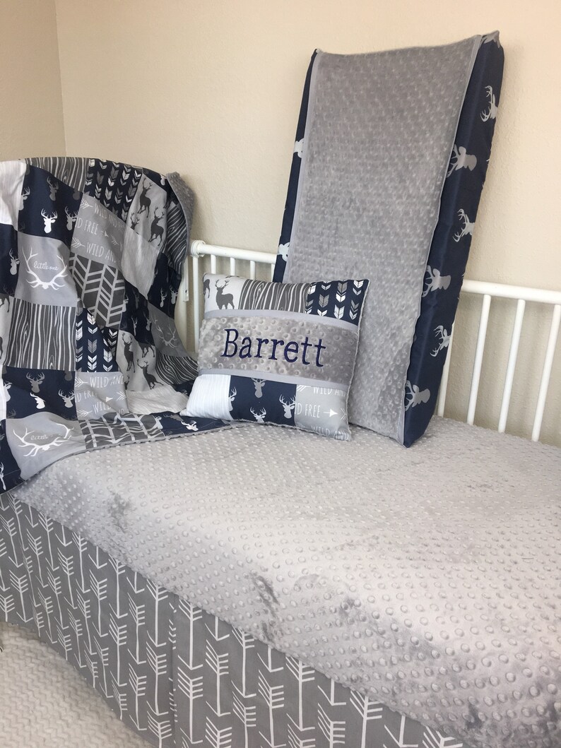 Arrow woodland crib skirt boy bedding abusymother nursery Etsy