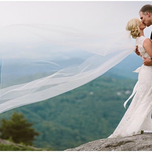 Cathedral Wedding Veil  bridal veils chapel wedding veil long wedding veil simple wedding veil abusymother veils