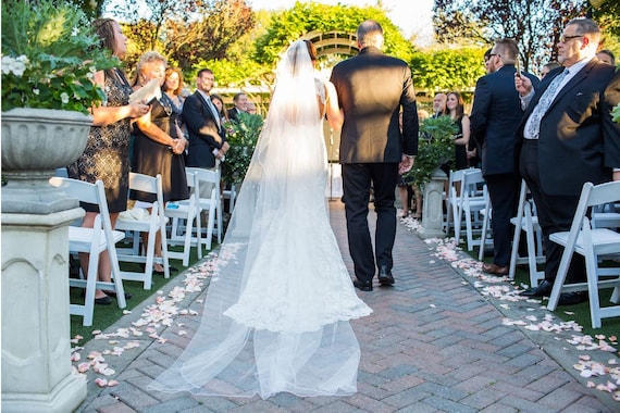 Cathedral veil SIMPLE Plain bridal Wedding Veil WHite, Ivory, diamond  white abusymother veil for wedding