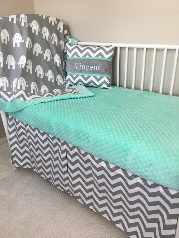 minky dot crib sheet