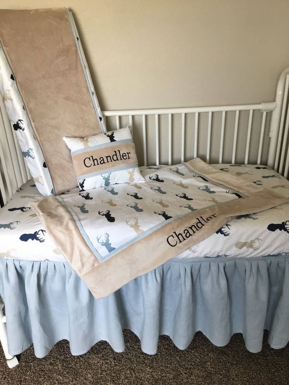 tan crib bedding