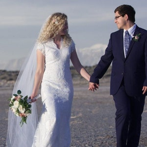Wedding veils Chapel Cathedral length Single simple layer wedding bridal  veil  white, ivory or diamond abusymother