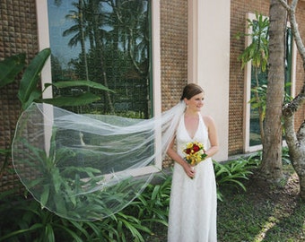 Cathedral wedding veil Chapel Single layer Etsy Wedding Bridal wedding Veil abusymother veils