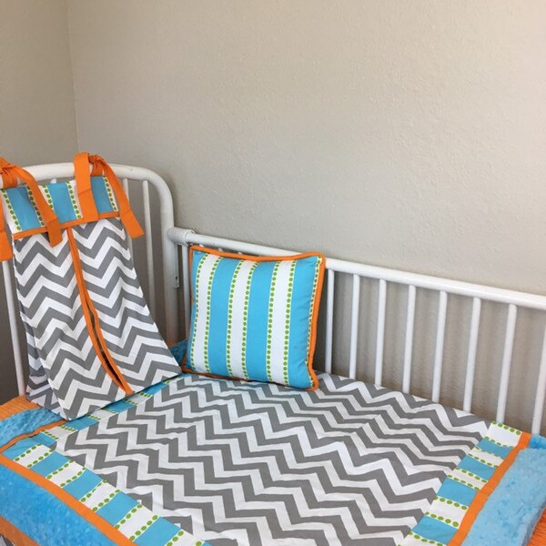 Chevron Crib Bedding Etsy
