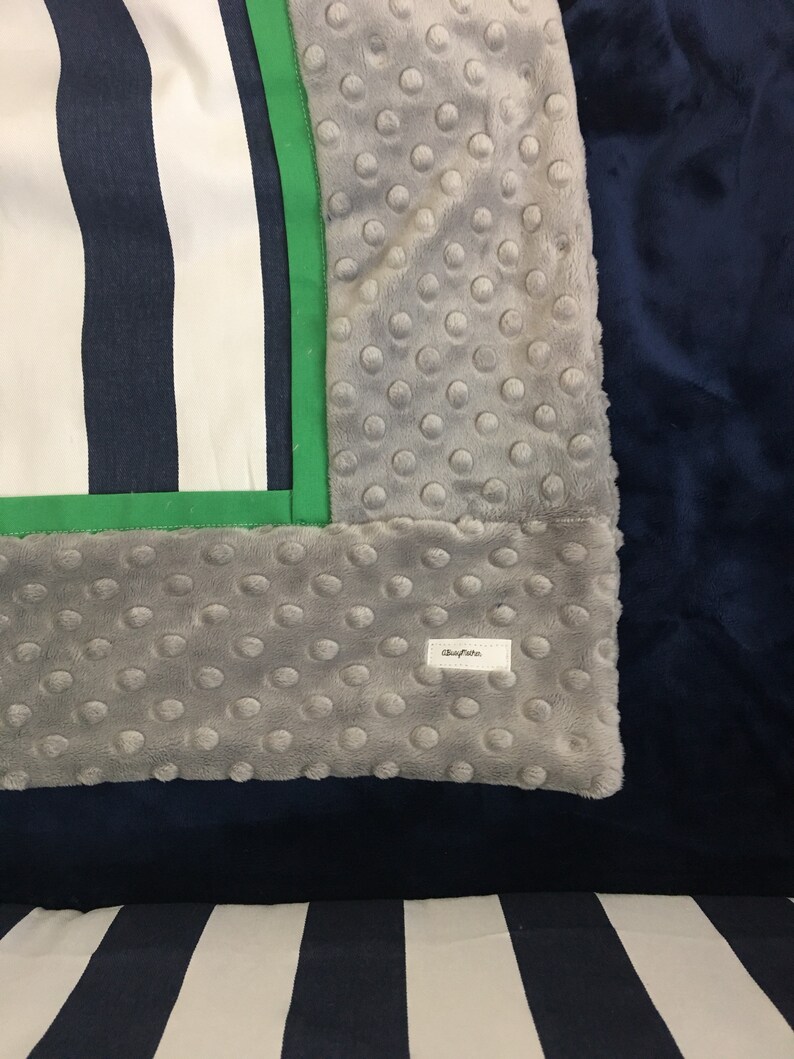 Custom Baby Bumper Pad baby Bedding boy Crib Sets Navy kelly Etsy