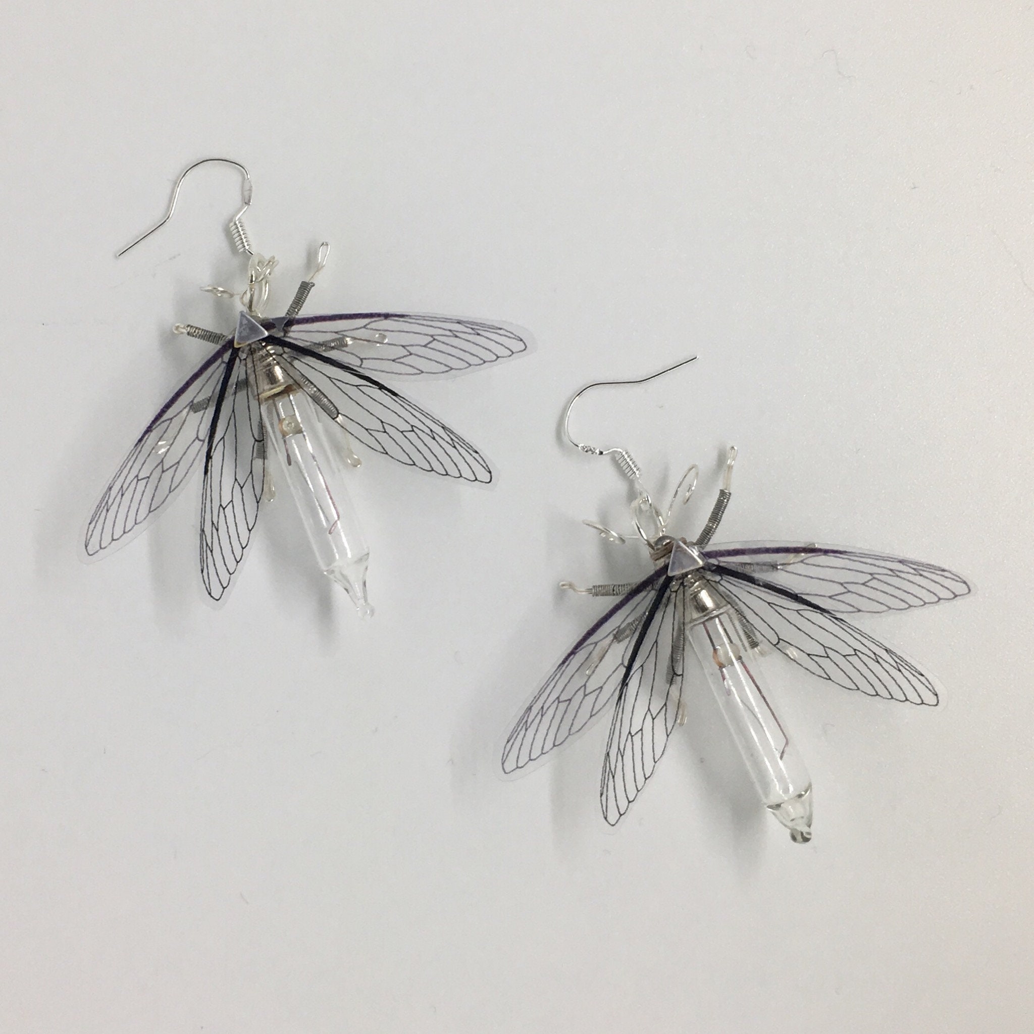 Mayfly pierced earrings clearance