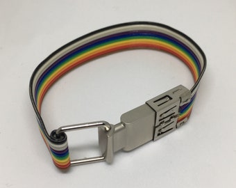 Cyberpunk 32GB/64GB USB memory stick wristband or choker - Wearable Technology  LGBTQ+ Cyberspace Computer Pride Geek Matrix Spy Jewelry