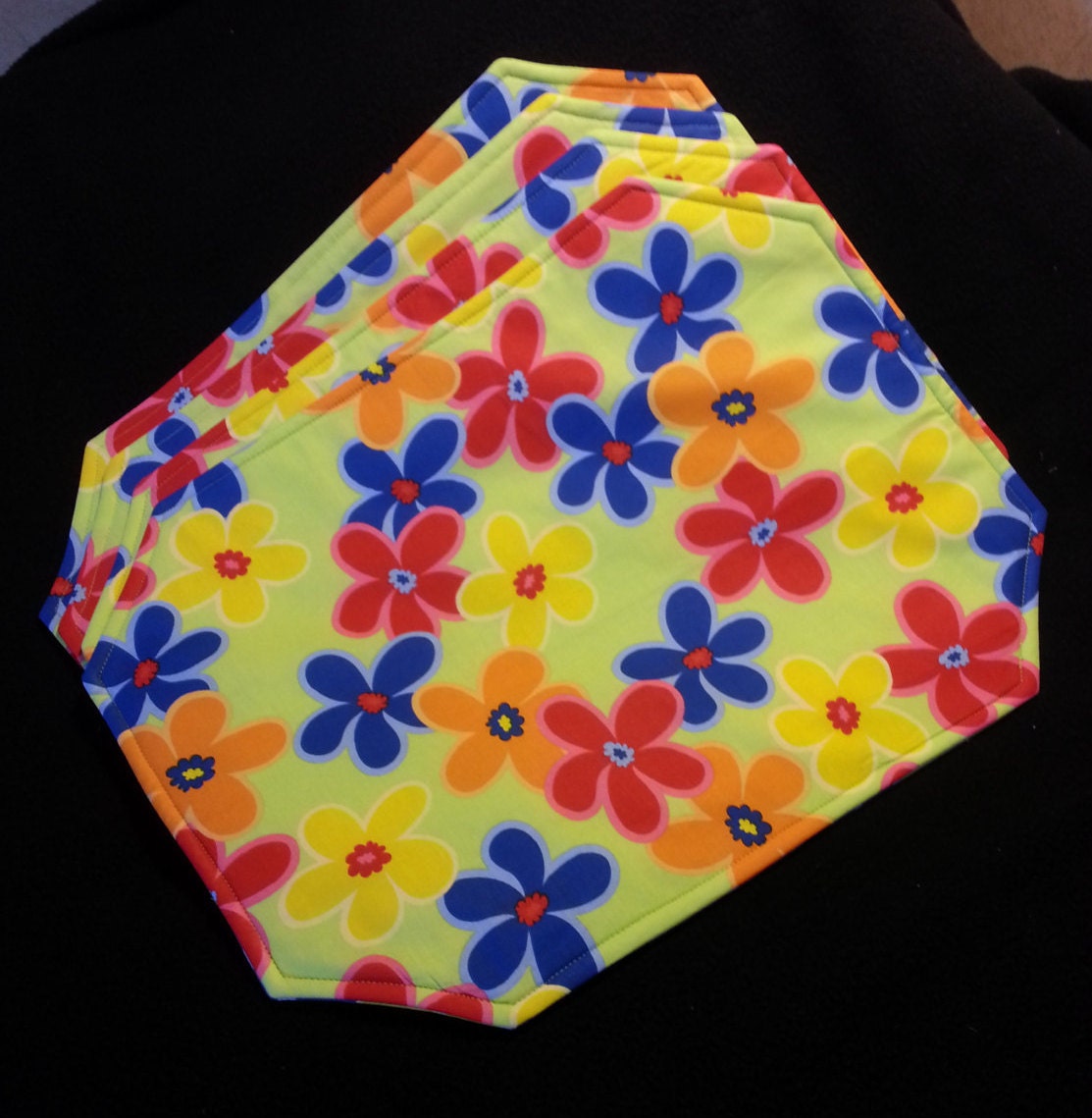 Placemats Oblong Mitered Corners Etsy