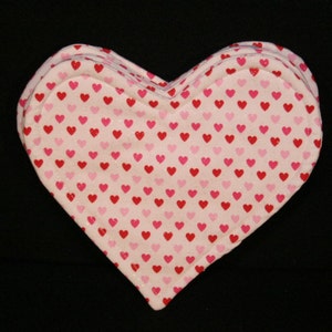 Coasters, cloth, Valentine's, pink, red, heart shape image 1