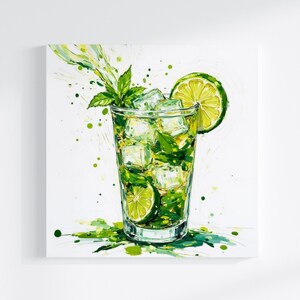 Muddle and Muse / Sips•&•Spirits-collectie / Afdrukbare muurkunst keuken / Vierkante wanddecoratie / Digitale download