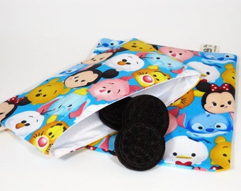 Tsum Tsum Sandwich and Snack Bag Set, Reusable