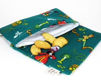 Hook and Pan Sandwich and Snack Bag Set, Reusable