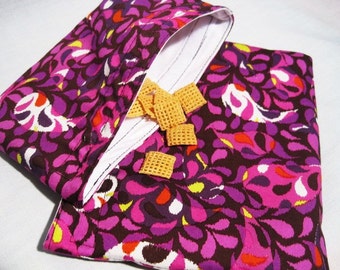 Purple Paisleys Sandwich and Snack Bag Set, Reusable