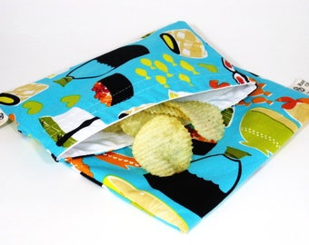 Sushi Sandwich and Snack Bag Set, Reusable