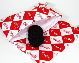 Coke Sandwich and Snack Bag Set, Reusable