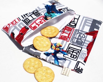 Big Hero 6 Sandwich and Snack Bag Set, Reusable