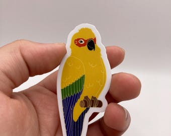 Love Bird Sticker- Matte Vinyl, 3 inches, Cute Animal