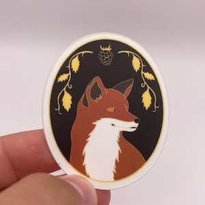 Fox Portrait Sticker- Matte Vinyl