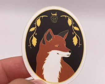 Fox Portrait Sticker- Matte Vinyl