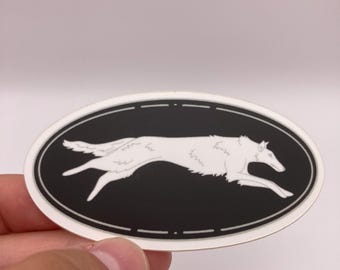 Borzoi Dog Sticker- Matte Vinyl