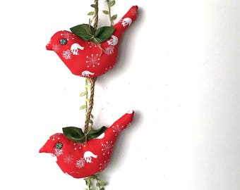 Birds mobile gift valentines day gifts birds lovers gifts birds mobile decoration vintage room decor bird cord littles by Bella animals