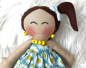 DAISY DRESS DOLL collection 15 inches best seller rag doll modern doll gift for girls flip flop arms eye girls soft toys baby doll girls