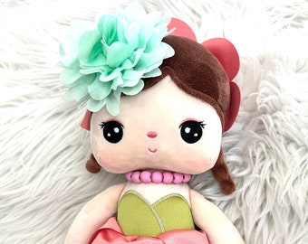 SOFT DOLLS flower girl  best gift for girls one year old doll sleep dolls