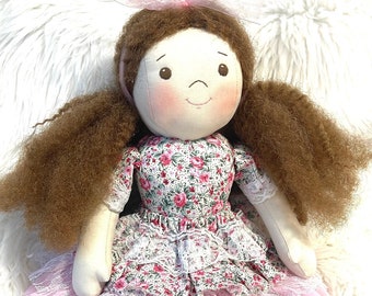 One of a Kind Handmade decoration  Rag Doll – Unique 18” Decorative Cloth Doll, Limited Edition Keepsake, Perfect Gift for Kids & Collectors
