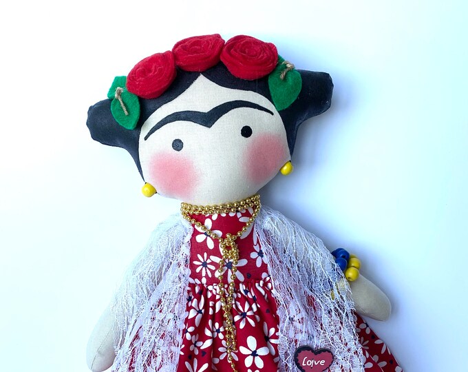 Mexican Doll Catrinas First Doll Mexican Art Children Doll to Girls