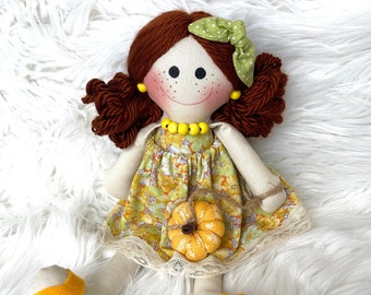 PUMPKIN  Home decor autumn decoration handmade fabric pumpkin on of kind farm house decorative soft Plush Fall perfect for fall Gifts