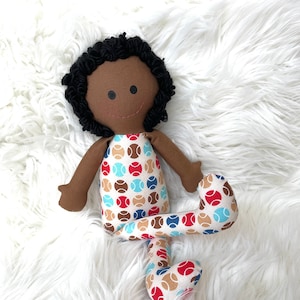 AFRICAN AMERICAN happy boys  Baby First Doll baseball boys baby gift vintage sports First Birthday best seller baby doll 1 year old lovers