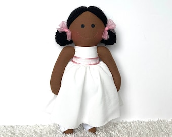 Flower girl doll ,wedding special gift , white dress doll