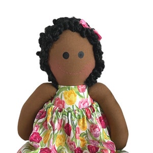 AFRICAN AMERICAN  BABY first Doll first birthday gift baby first doll  1 year old gift Gift for mimi