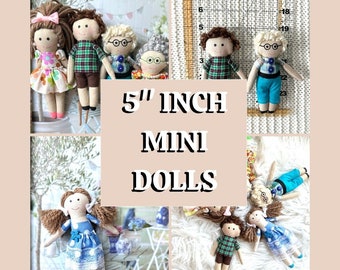 Tiny doll, tiny doll house mini doll collection doll house  miniatures 5 inches dolls  cuddly 1st  highly recommend well made big hit