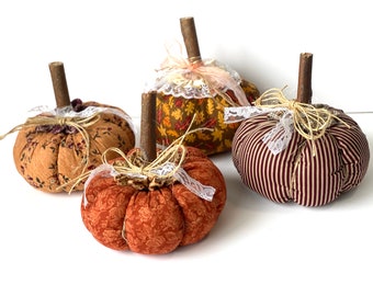 Home Decor Fabric Pumpkins farm house decorative  soft Plush Fall   perfect for fall Gifts Halloween pumpkins  table addition