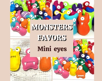 ADOPT A MONSTER , party favors ,Little monster favors  , Themed monster, gifted  doll,s giftful oneyear gift , Keepsake doll,s  g,fit ,