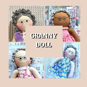 GRANNY DOLL  ,loving family doll , gift,s personal s  grandmother doll,s  gifte s ,Children friendly, family dolls,Keepsake doll, s,