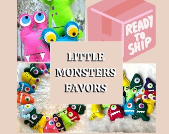 ADOPT A MONSTER celebrations, party favors , Felt monsters favors ,Themed monster, gifted  doll,s giftful, cute monsters favors