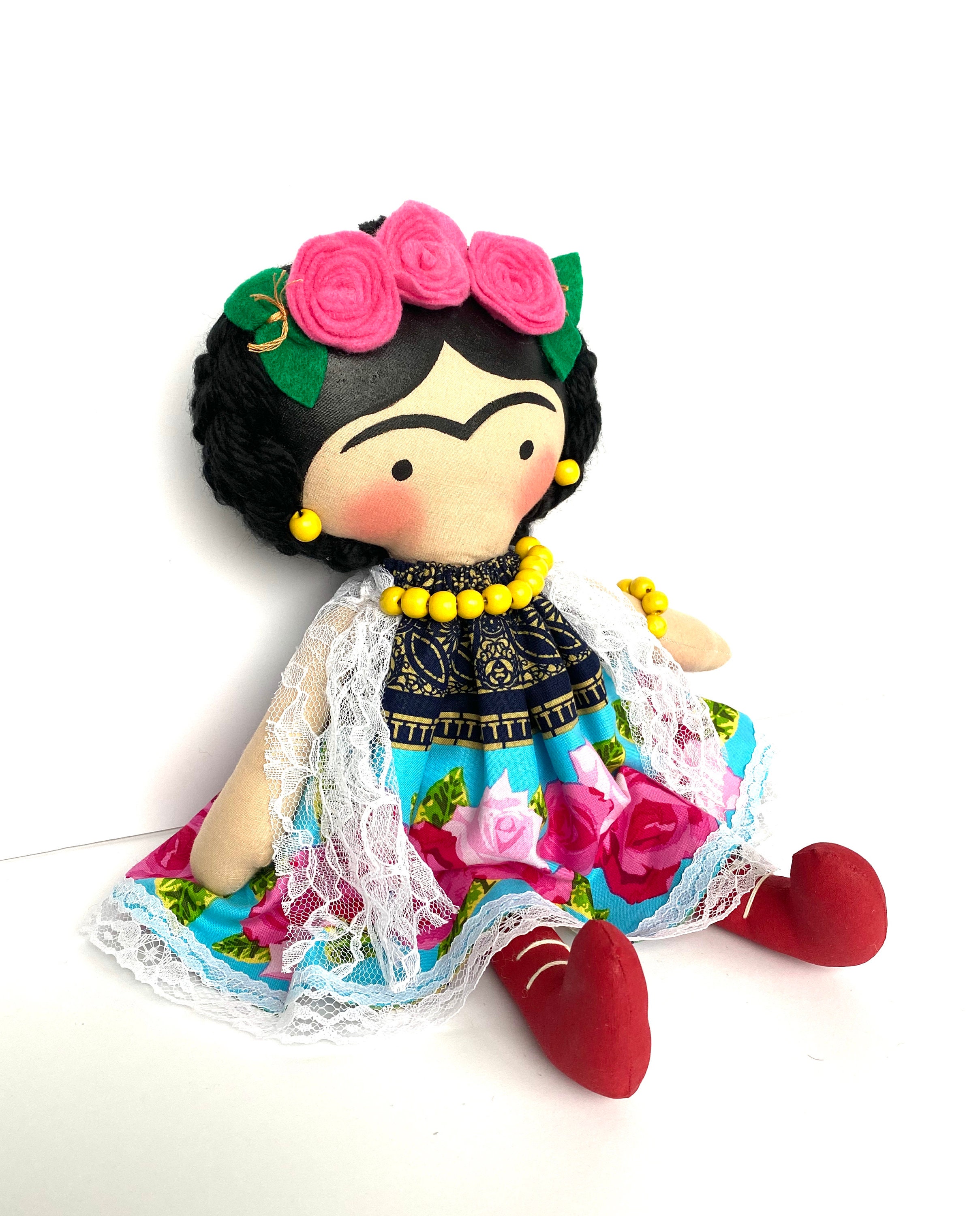 Mexican doll inspired Handmade painter gift decor famous painter 14 ...