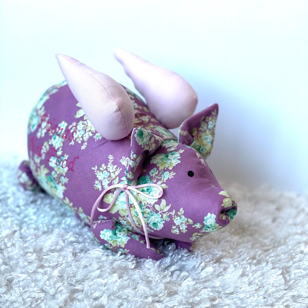 VEGAN GIFT The Flying Pigs Pigs may fly vegan  kitchen decor Friends not food pink pigs decoration farm house decor animals