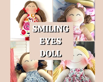 SMILING first Doll, Keepsake doll,s  g,fit , children friendly, happy dolls, oneyear gift