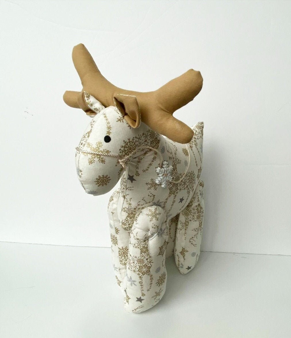 stuffed reindeer decor